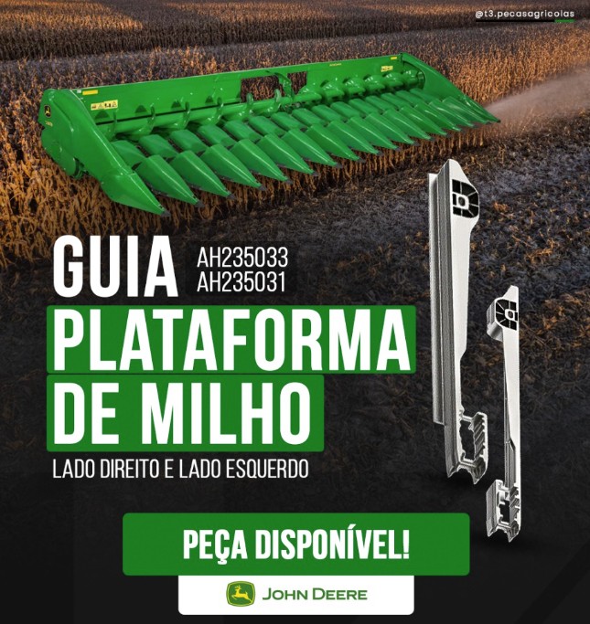 Guia Plataforma de Milho Direito e Esquerdo — código AH235033 — John Deere