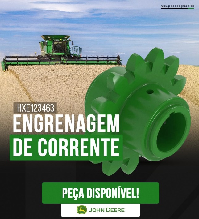 Engrenagem de Corrente — código HXE123463 — John Deere