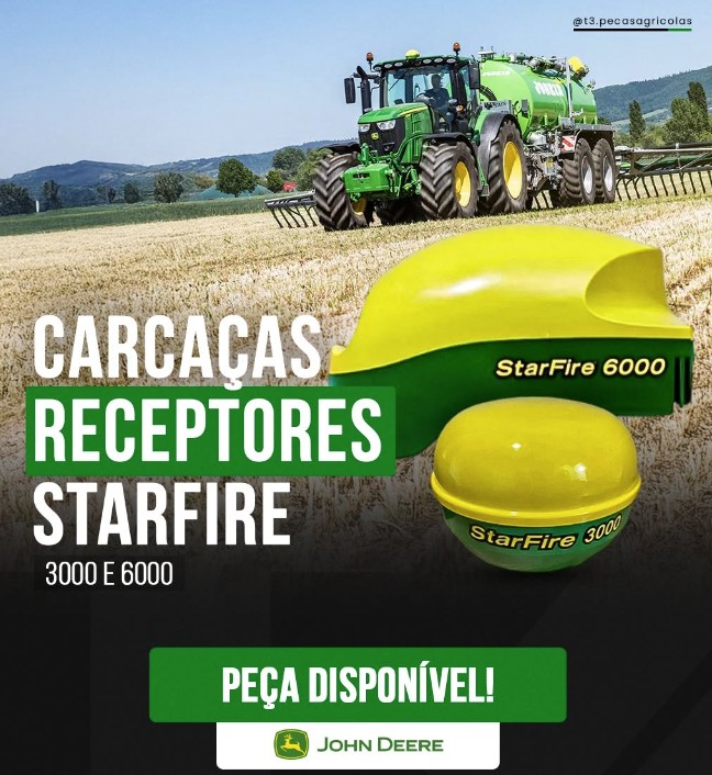Carcaças Receptores StarFire 3000 e 6000 — código StarFire 3000/6000 — John Deere