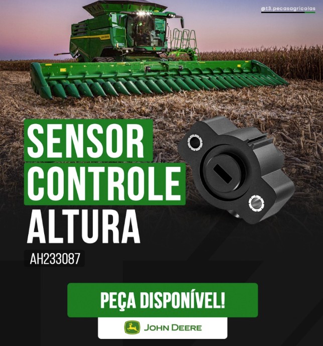 Sensor Controle de Altura — código AH233087 — John Deere