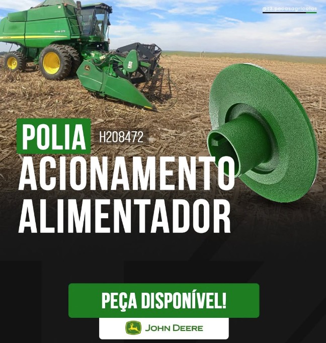 Polia Acionamento Alimentador — código H208472 — John Deere