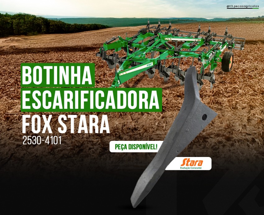 Botinha Escarificadora Fox Stara — código 2530-4101 — Stara