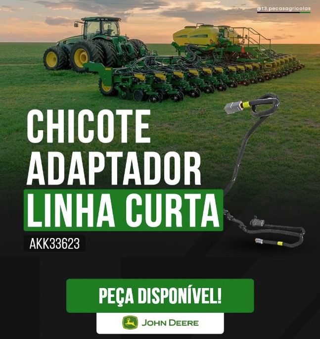 Chicote Adaptador Linha Curta — código AKK33623 — John Deere