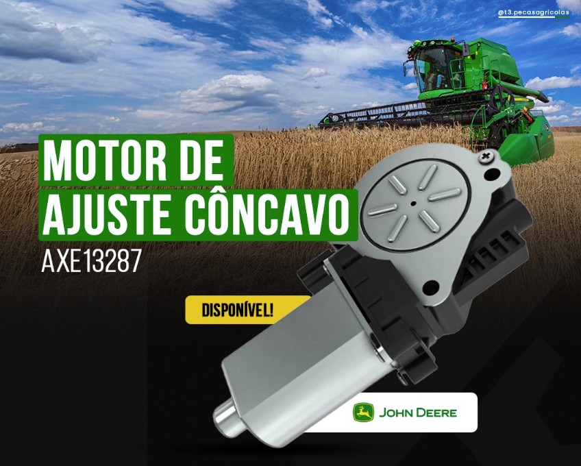 Motor de Ajuste do Côncavo — código AXE13287 — John Deere