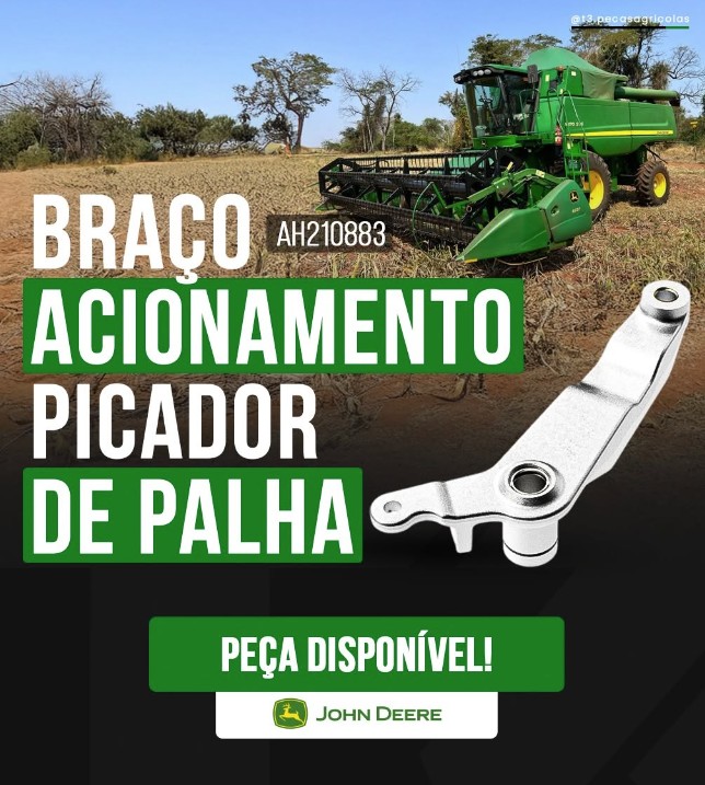 Braço Acionamento Picador de Palha — código AH210883 — John Deere